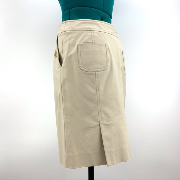 Etcetera Beige Knee Length Pencil Skirt with Pockets, 4 - Picture 6 of 16
